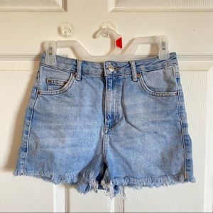 Topshop denim mom shorts